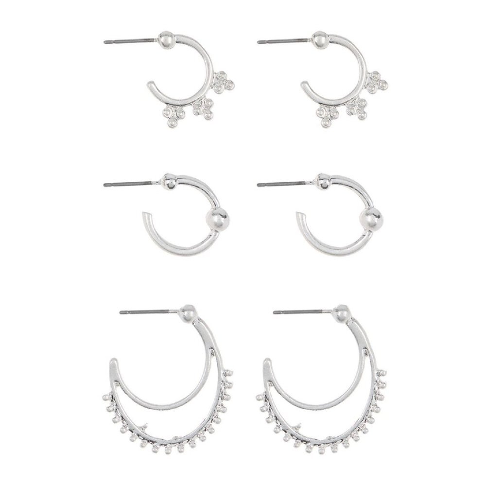 AREA STARS Novelty Crescent Earrings Set
